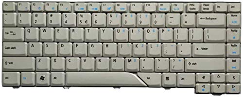 Wistar Laptop Keyboard Compatible for Acer Aspire 4210 4220 4520 4710 4720 4920 5220 5310 5520 5710 5720 5235 5910 5920 5930 6920 NSK-H371D 9J.N5982.71D PK130470100 MP-07A23U4-6981 NSK-AKA1D (White)